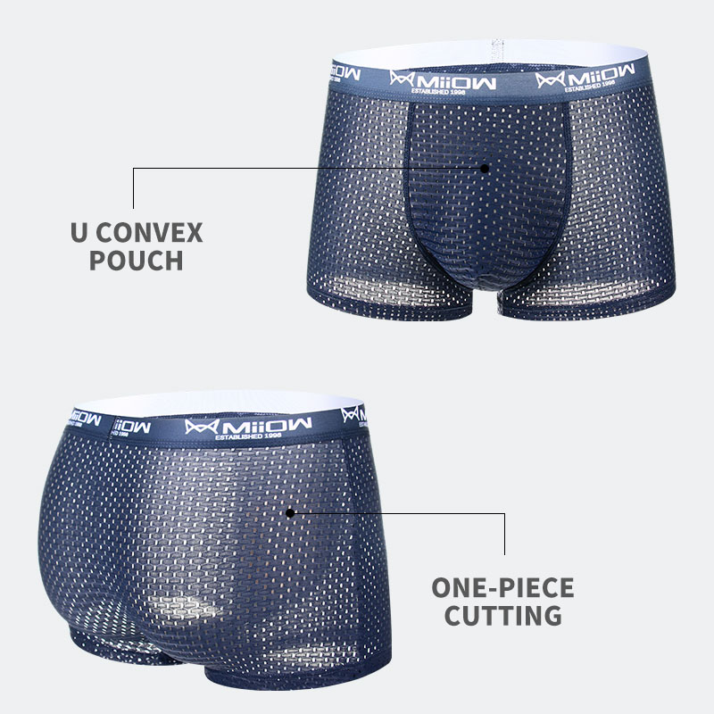 MiiOW 4Pcs Ice Silk Men Underw - Boxer Shorts Modal recension och pris