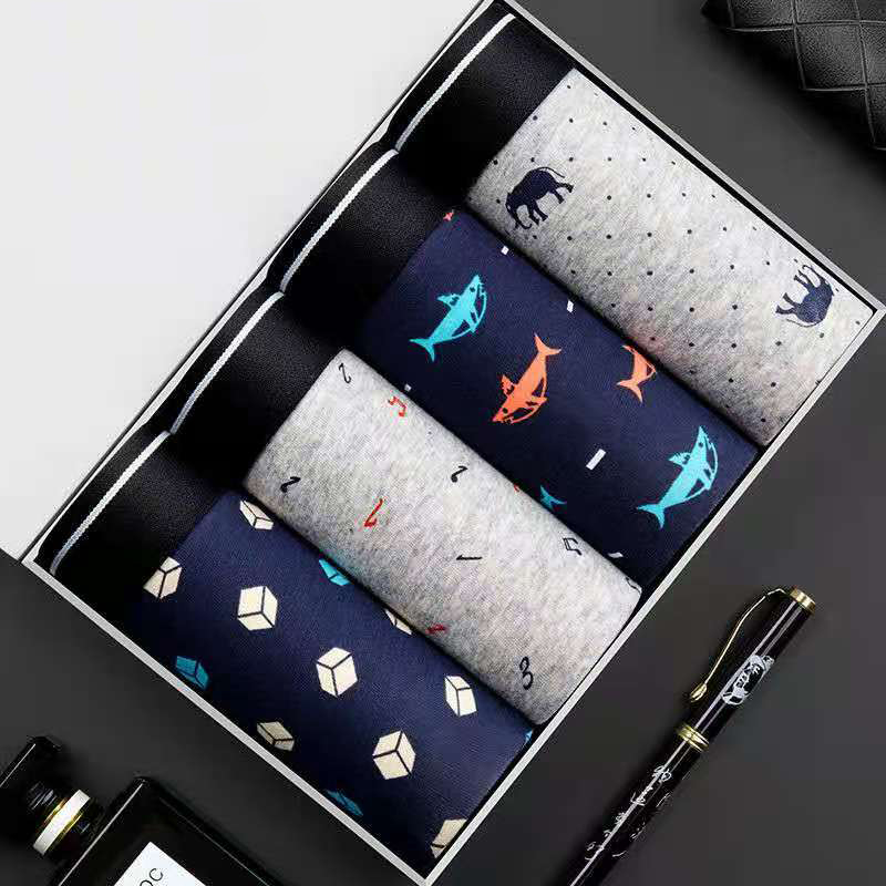4Pcs/Lot Boxer Shorts Men Unde - Boxer Brief Pack Cotton recension och pris