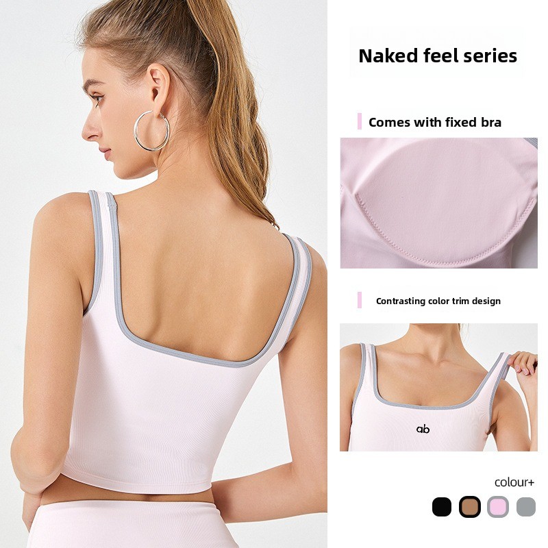 Women Summer Ribbed Yoga Tank  - Suspender Tank Top recension och pris