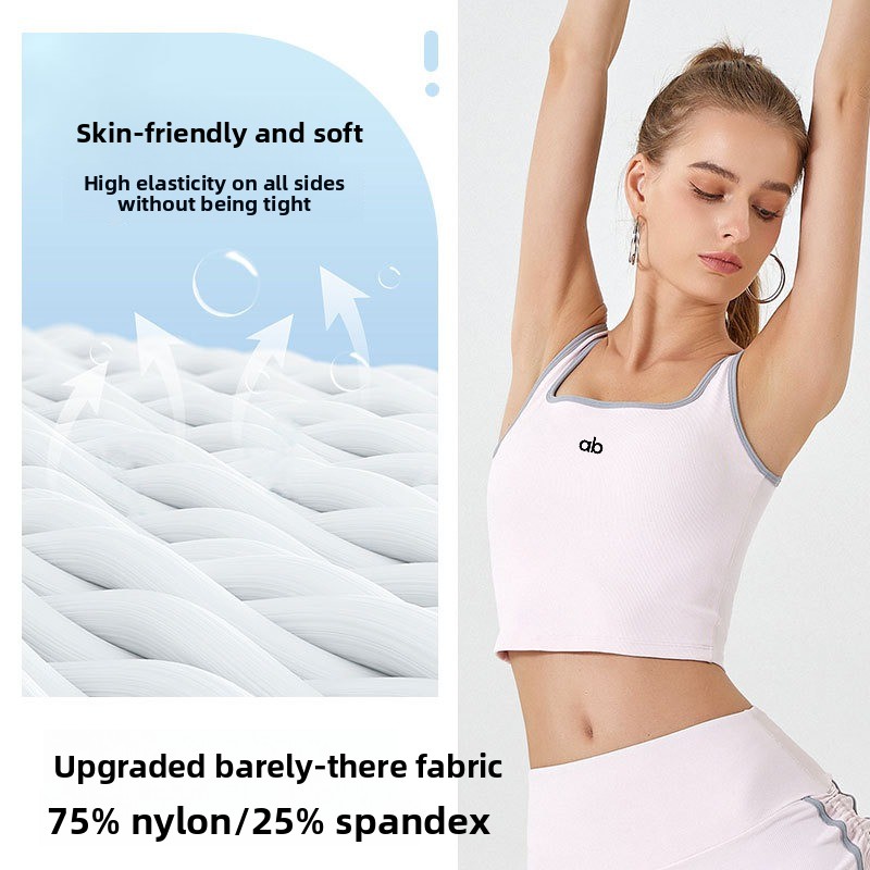 Women Summer Ribbed Yoga Tank  - Suspender Tank Top recension och pris