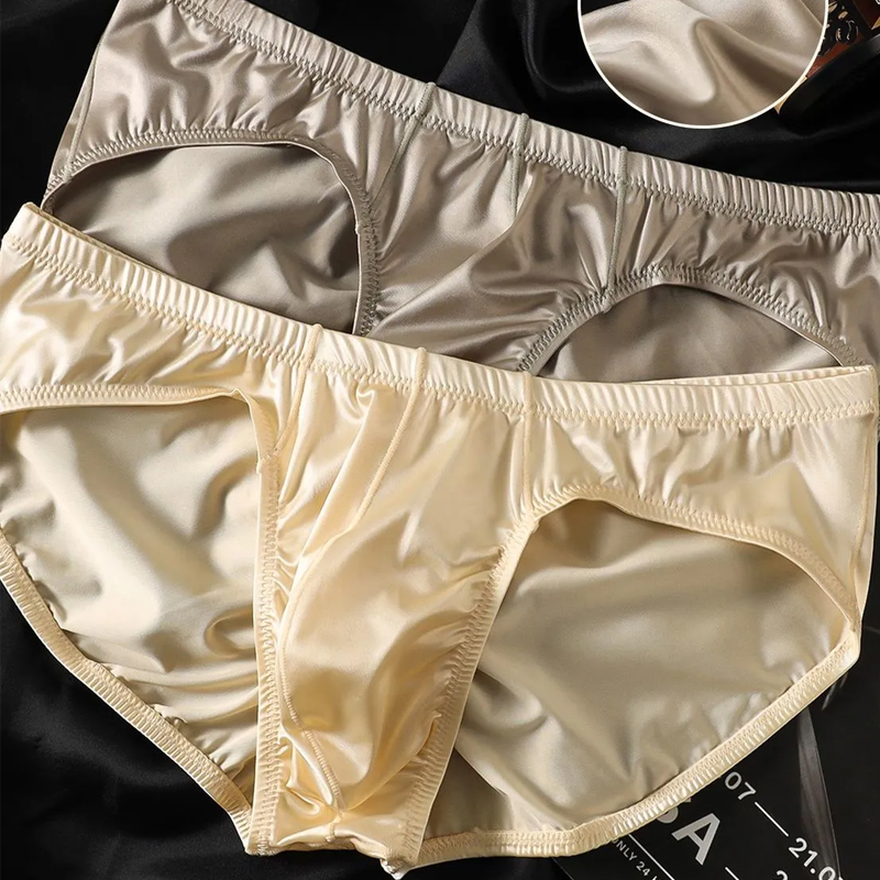 4pcs Mens Briefs Shinny Satin  - Boxer Shorts Modal recension och pris